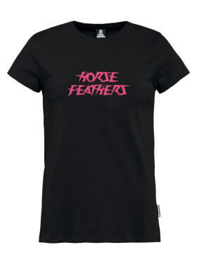 Horsefeathers ALICIA black dámské tričko krátkým rukávem