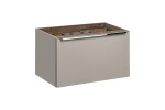 COMAD - Skříňka pod umyvadlo 80cm 2 zásuvky SANTA FE TAUPE 5907611652558
