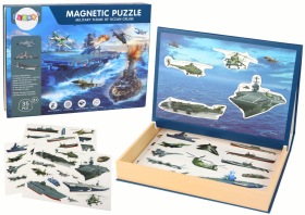 Mamido Vzdělávací magnetické puzzle vojenských lodí