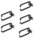 StarTech Vertikální organizér kabelů / Panel pro správu kabelů / 1U / 5x D-Ring háček / pro 19" rack (CMHOOK1UN5PK)