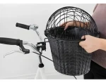 TRIXIE Transportní košík na řídítka pro psy antracit / do 5 kg / 44x34x31 cm (TX-13107)