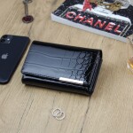 Luxusní dámská kožená peněženka Gregorio Lake, černá