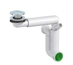 CERSANIT - Úsporný sifon pro nábytková umyvadla s integrovanou chromovou zátkou S904-016