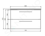 Kielle - Arkas I Zrcadlová skříňka s LED osvětlením, vyhříváním a USB portem, 80x70x13 cm, matná černá 50111814