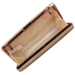 Třpytivé dámské psaníčko Moon Gillda, růžovo-zlaté