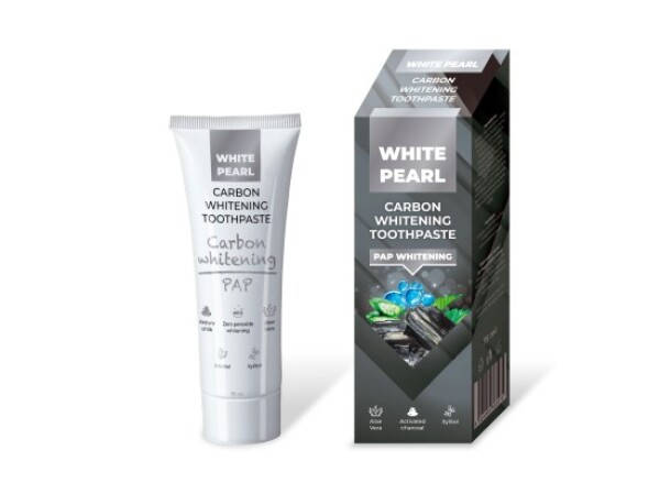 White Pearl PAP Carbon Whitening Zubní pasta 75 ml