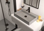 DEANTE - Correo šedá metalic - Granitová sprchová vanička, obdélníková, 100x80 cm KQR_S46B