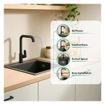 HANSGROHE - Vernis Blend M35 Dřezová baterie, matná černá 71857670
