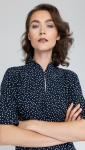 Benedict Harper Dress Lara Navy Blue/Dots