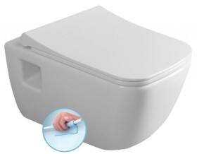 SAPHO - WALTER závěsná WC mísa, Rimless, 37x52,5cm, bílá 201.502.0