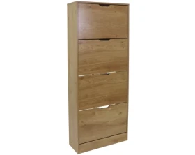 Botník Rubble, 4dveřový, dub