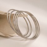 ELENYS Bangle Steel set – sada náramků z prémiové oceli Délka náramku: Průměr 6 cm / obvod cca 18,8 cm