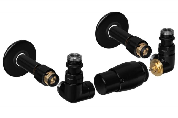 HOPA - CLASSIC-SET, rohový ventil (Z2) - Barva - Černá , Varianta - Pravá RDCLASSICSETRB