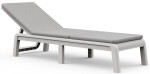 KETER ATLAS (MALLORCA) lehátko s poduškou - bílá/světle šedá