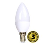 Solight Žárovka Led, svíčka, 8W, E14, 3000K, 720lm, bílá teplá