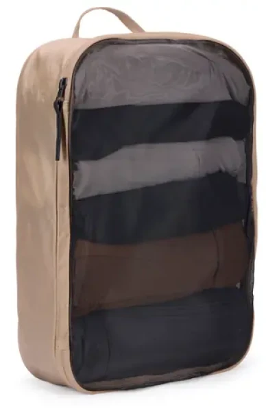 Thule Packing Cube M TPCS202 jemná béžová / Cestovní organizér / Síťovaný vršek / Zip YKK / Recyklovaný nylon (3205574)