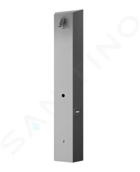 SANELA - Nerezové sprchové panely Nástěnný sprchový panel na RFID žetony, pro 1 druh vody, matný nerez SLZA 31