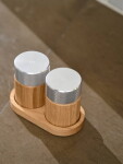 GEJST Mlýnek na sůl a pepř Sina Oak / Steel, přírodní barva, dřevo, kov