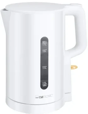 Clatronic WK 3835 bílá / Rychlovarná konvice / 2200 W / 1,7 l / vyjímatelný filtr (264836)