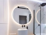 Kielle - Idolio Zrcadlo s LED osvětlením a vyhříváním, průměr 100 cm 50324071