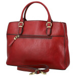 Luxusní dámská kožená kabelka do ruky Katana Faria, vínová