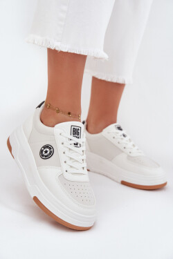 Dámské Tenisky Na Platformě Big Star RR274572 HI-POLY SYSTEM Bílé 36