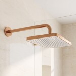 REA - Obdélníková dešťová sprcha JS-032 Brushed Copper REA-P0397