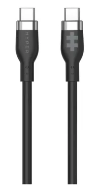 Hyper Nabíjecí kabel Silicone 60W USB-C (M) - USB-C (M) 1,5 m černá / Datový kabel / USB-C / 60 W (HJ4011BKGL)