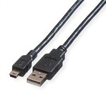 Delock USB 2.0 prodlužovací kabel plochý zahnutý [1x USB 2.0 zástrčka A - 1x USB 2.0 zásuvka A] 1.00 m černá oboustranně zapoji