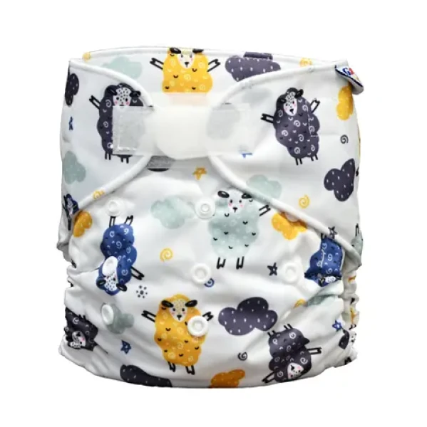 GaGa's Látková plena AIO Ovečky na suchý zip (8594197442252)