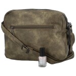 Příjemná dámská koženková crossbody Silvester, tmavě zelená