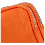 Luxusní dámské kožené MINI crossbody Lucho, oranžová