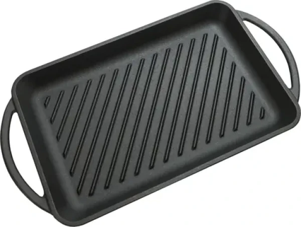 Cattara Grilovací pánev LITINA 33x21,5 cm / Grilovací nářadí / Litina / Steakové mřížkování
