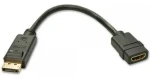 Lindy 41005 černá / Adaptér / DisplayPort - HDMI / 1920×1080 px / 0,15 m (41005)