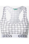 Sportovní bralette podprsenka - O1GC04JR06B - FF91 - Černo/bílá - Guess M