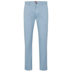Pánské dlouhé kalhoty Hugo Boss slim fit z elastického bavlněného gabardénu modré barvy (50468314-451) 36/32