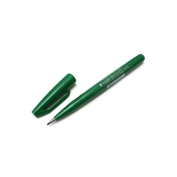Popisovač Pentel Touch Brush - zelený