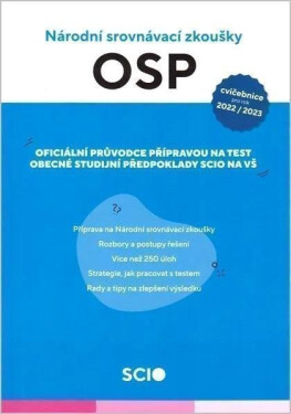 Cvičebnice Obecné studijní předpoklady Scio 2022/23 - Národní srovnávací zkoušky - Lenka Fiřtová