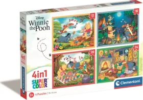 Clementoni PUZZLE Medvídek Pú 4v1