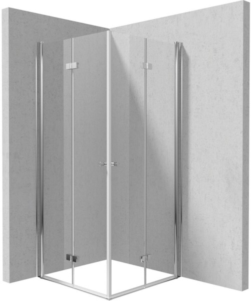 DEANTE - Sprchový kout Kerria Plus chrom, čtvercová, 90x90 cm KKN0X09X09