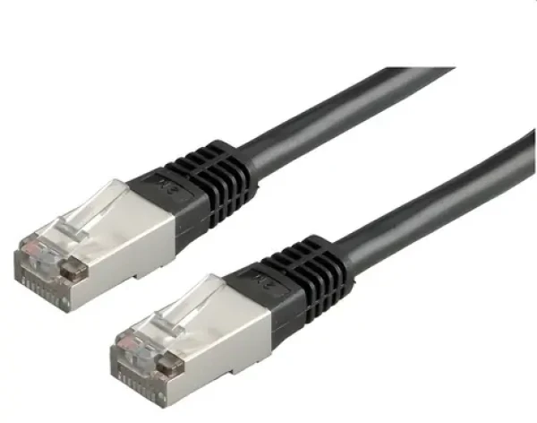 OEM Patch kabel FTP Cat5e černý / Síťový kabel / 5 m (PK-FTP5E-050-BK)