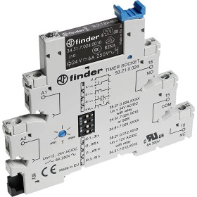 Schneider Electric XB5DTGM4 Časovač, montáž na panel, zpožděné sepnutí, 0,5 min až 10 min, 100…240 V AC/DC