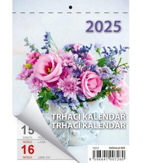 Kalendář nástěnný 2025 - Týdenní trhací kalendář A6 / Týždenný trhací kalendár A6