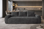 FRONTI Trojmístná pohovka FLAVIO - tmavěšedá - žinylka - VIBE 95 23309