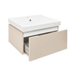 Koupelnová skříňka s umyvadlem SAT Feel 60x30x46 cm pískově béžová mat SATFEEL60BEU1 SATFEEL60BEU1