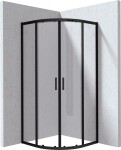 DEANTE - Funkia Evo půlkulatý sprchový kout, půlkulatý, 90x90 cm, KYP_N099P