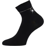 LONKA Ponožky dámské elegantní FLITANA 05 s kamínky ČERNÉ (3 páry) 39-42 126906