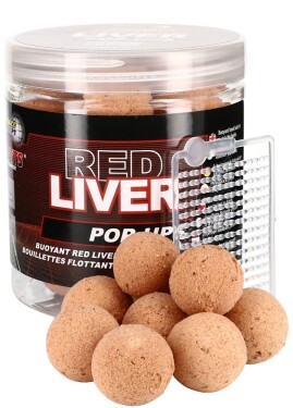 Starbaits Plovoucí boilies Pop Up Red Liver 50g,Starbaits Plovoucí boilies Pop Up Red Liver 50g