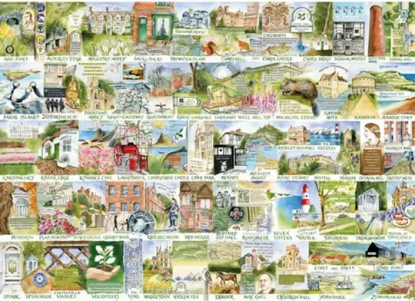 GIBSONS Puzzle National Trust: Památky a krajina