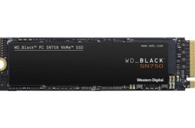 WD Black SN750 250GB / M.2 SSD 2280 / NVMe PCIe 3.0 4x / 3D NAND / čtení:3100MBs / zápis:1600MBs / 180K 220K IOPS / 5y (WDS250G3X0C)